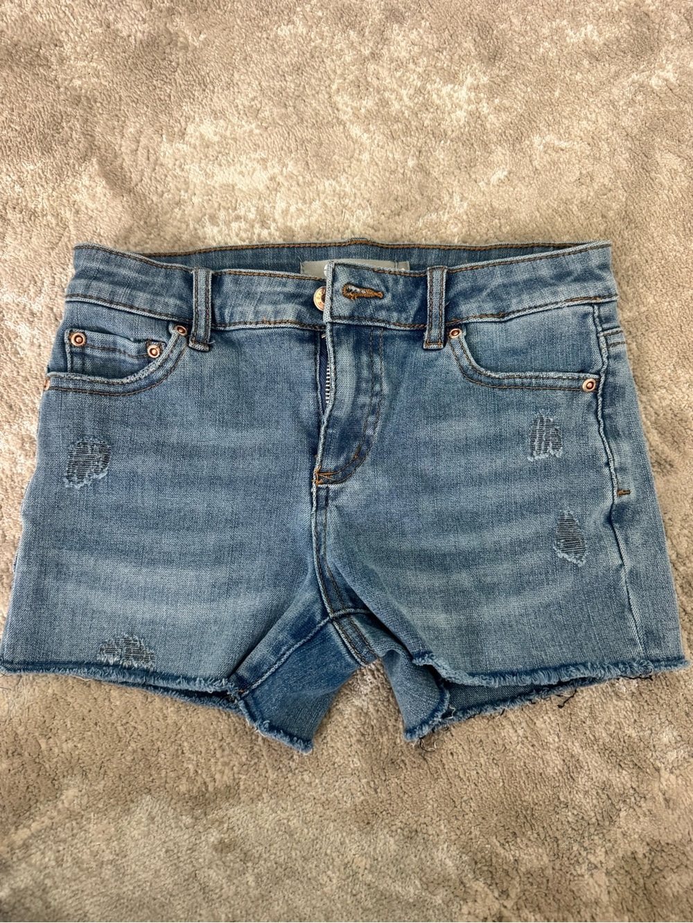 EUC Denim Distressed kids Shorts - Blue